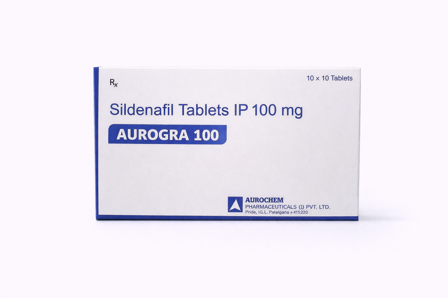Aurogra 100mg Tablets (10 Tablets)