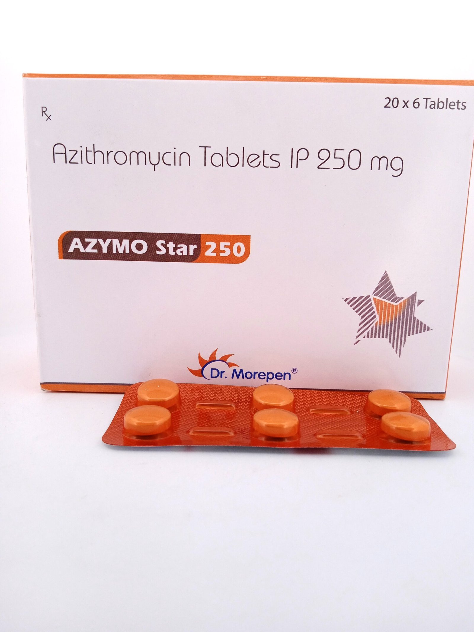 Azimo star 250mg Tablets (6 Tablets) - Image 2