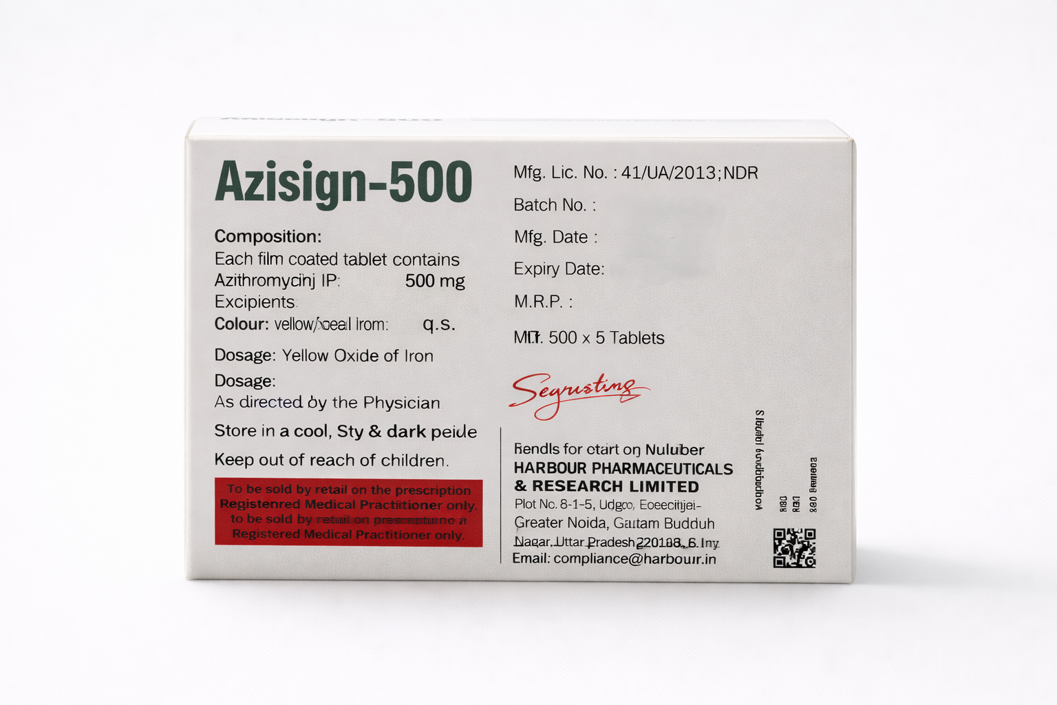 Azisign 500mg Tablets (6 Tablets) - Image 3
