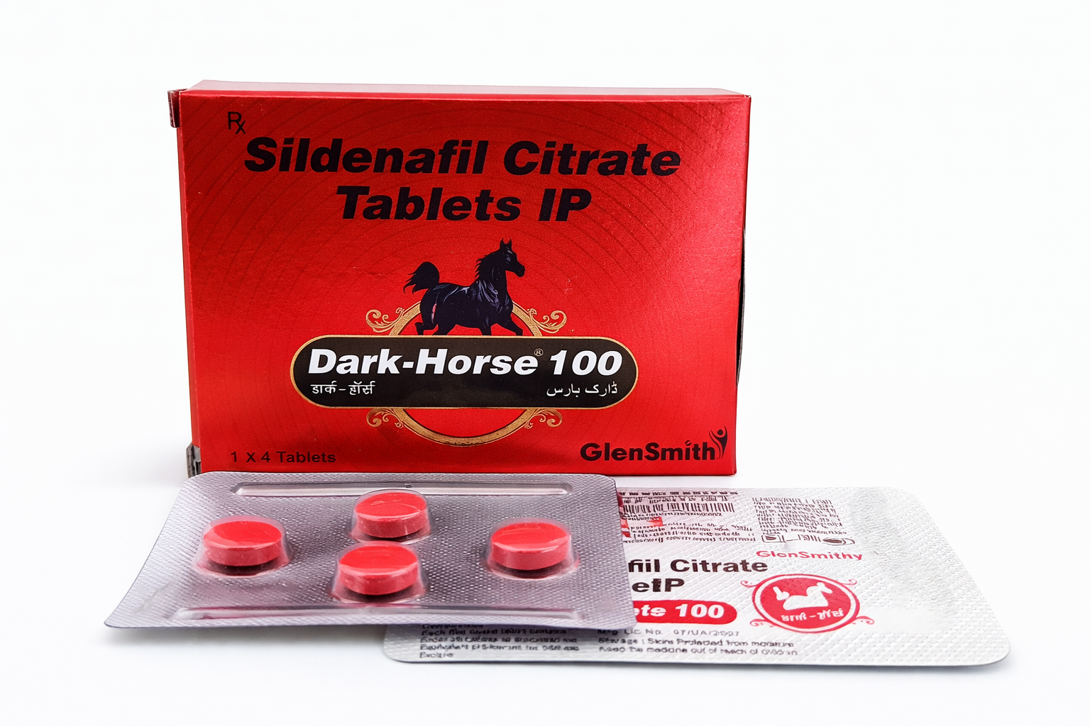 Dark Horse 100mg Tablets (4 Tablets) - Image 2